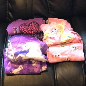 Pajamas - All 7 pairs of girls pajamas top an bottom Pajamas - All 7 pairs of girls pajamas top an bottom